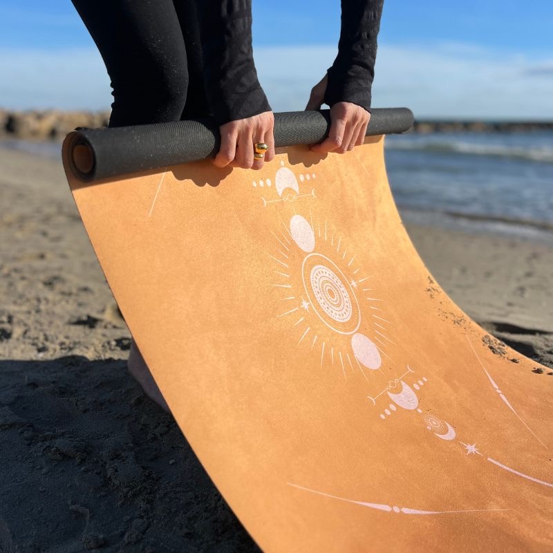 Tapis de yoga de voyage Totem Jaune