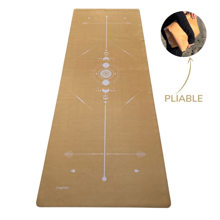 Tapis de yoga de voyage Totem Jaune