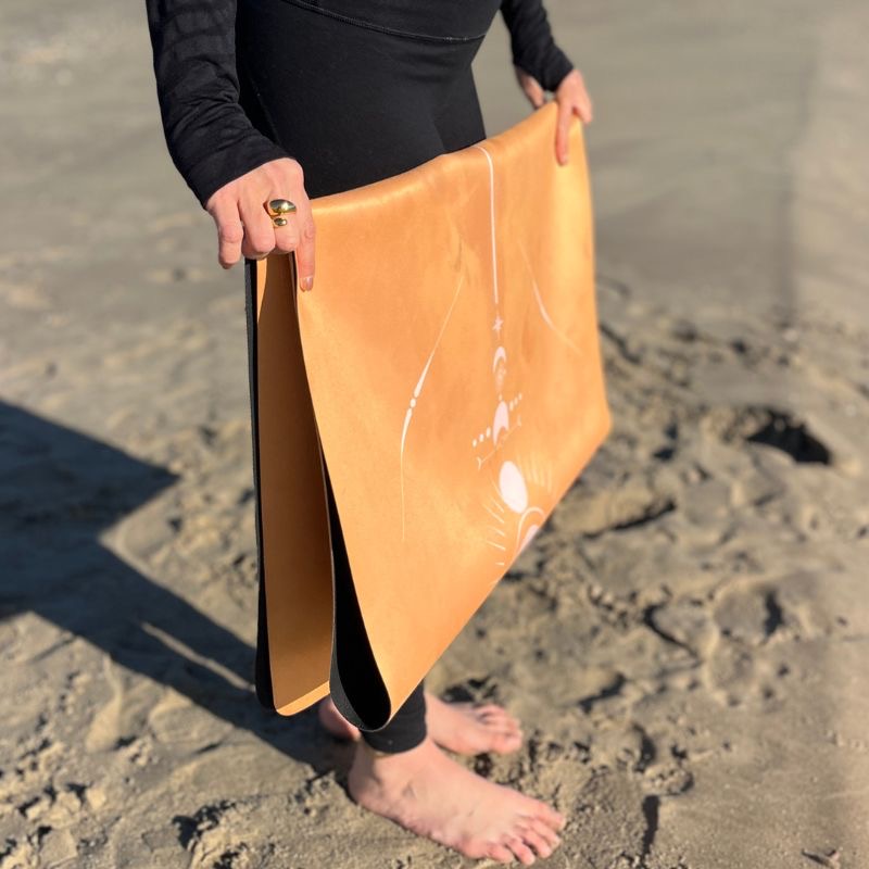 Tapis de yoga de voyage Totem Jaune