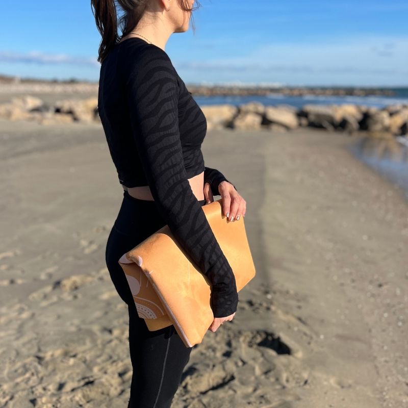 Tapis de yoga de voyage Totem Jaune