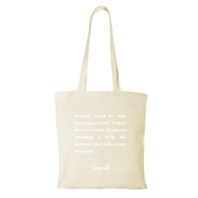 Sac tote bag coton mantra Yogom Sac tote bag coton mantra Yogom
