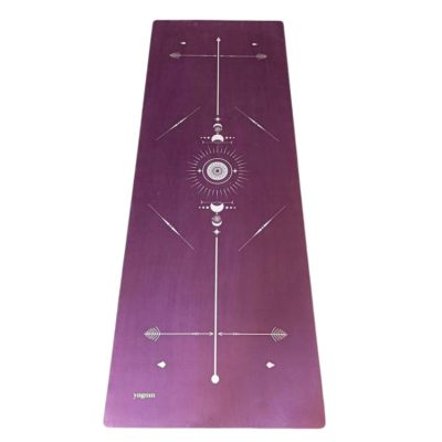 Tapis de yoga Performance Totem prune