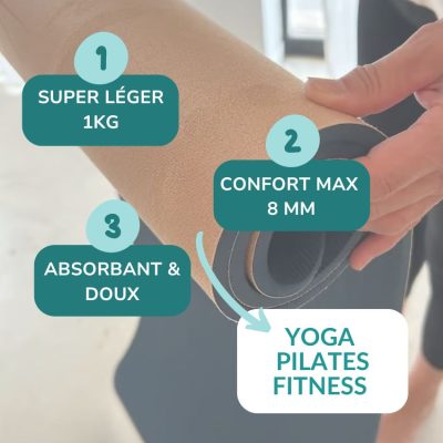 Tapis de yoga et Pilates Confort Yogom bénéfices produits Tapis de yoga et Pilates Confort Yogom bénéfices produits