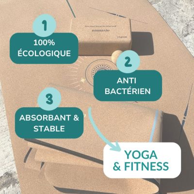 Tapis de yoga écologique liège Yogom bénéfices produits Tapis de yoga écologique liège Yogom bénéfices produits