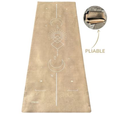 tapis de yoga de voyage Yogom Lune Vanille