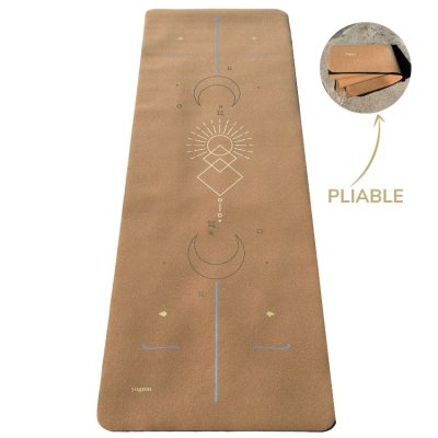 tapis de yoga de voyage Yogom en liège solaire