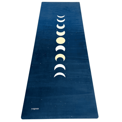 tapis de yoga performance moon cycle bleu nuit