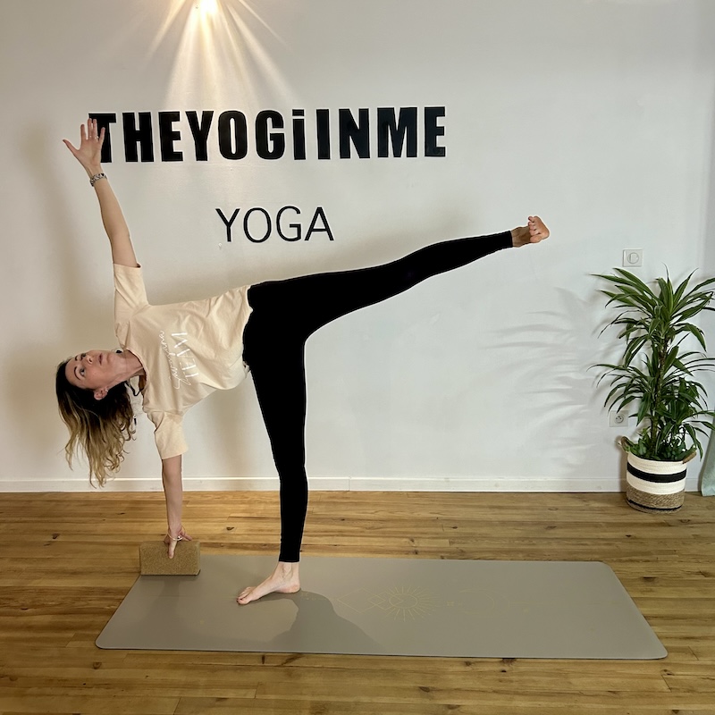 Tapis de yoga antidérapant Star Soleil Taupe Gold – Image 5