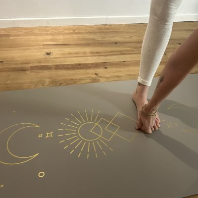Tapis de yoga Star Soleil Taupe Gold