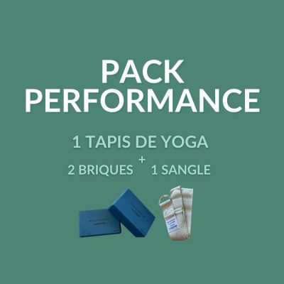 Pack Performance tapis de yoga + 2 briques + 1 sangle Yogom -20%