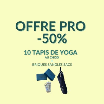 OFFRE PRO -50% DE REMISE À PARTIR DE 10 TAPIS DE YOGA YOGOM AU CHOIX