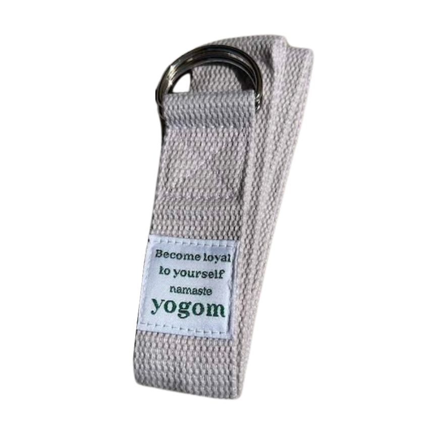 Sangle d'étirements en coton Yoga Yogom parme