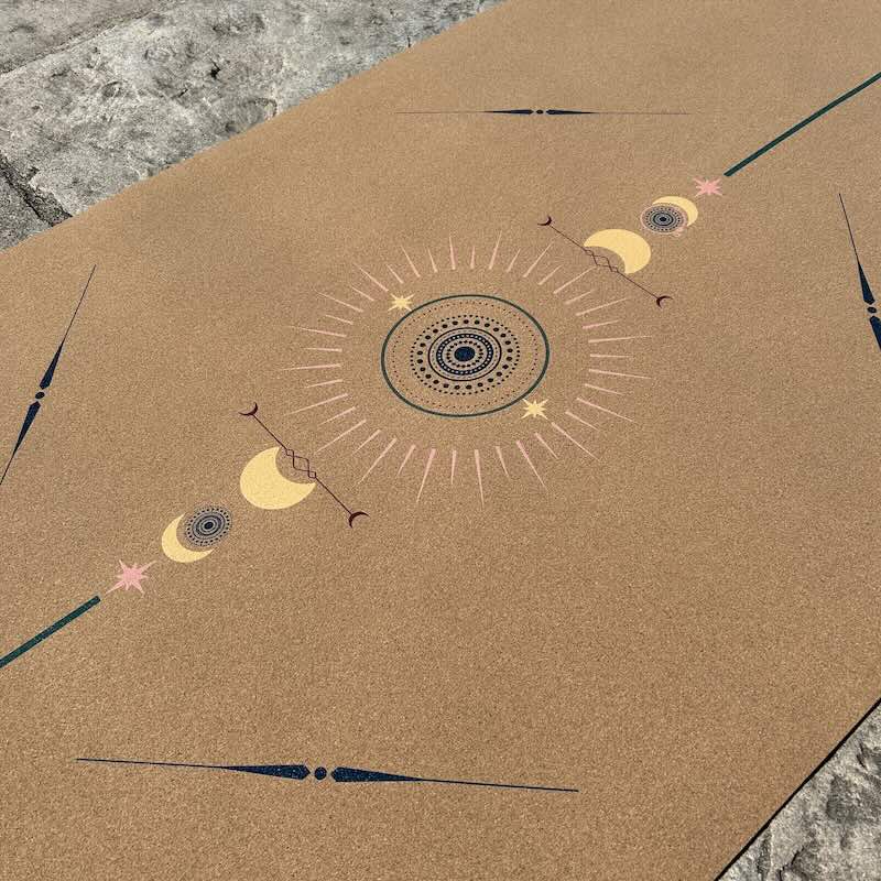 Tapis de yoga en liège Yogom Samadhi color - focus design