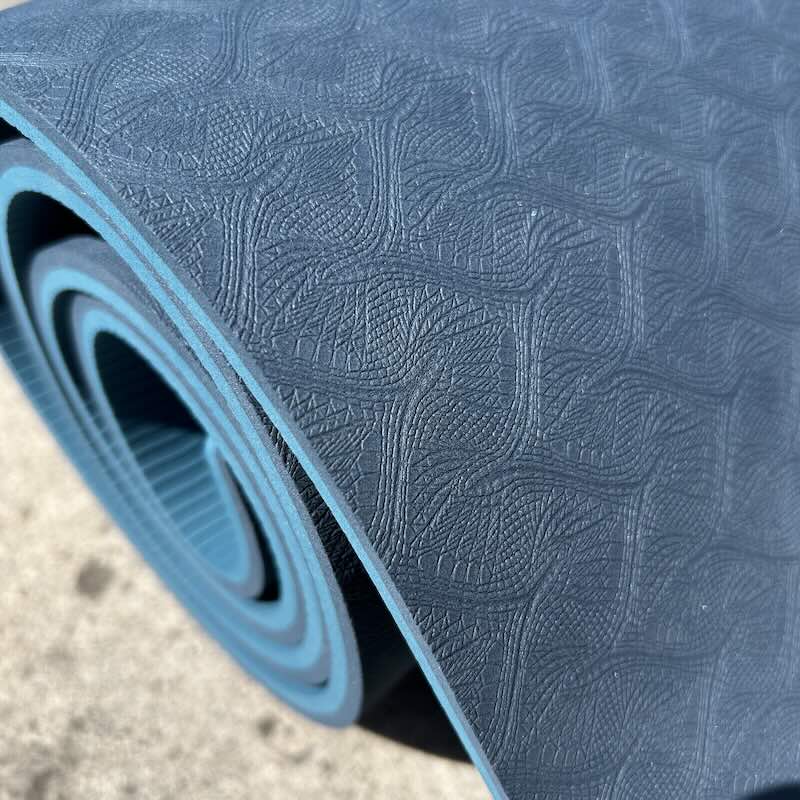 Tapis de yoga épais Yomad Totem Marine focus matière