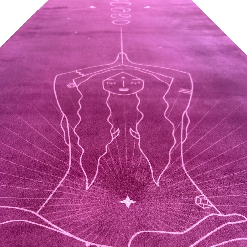 Tapis de yoga Voyage Divine cramberry Yogom