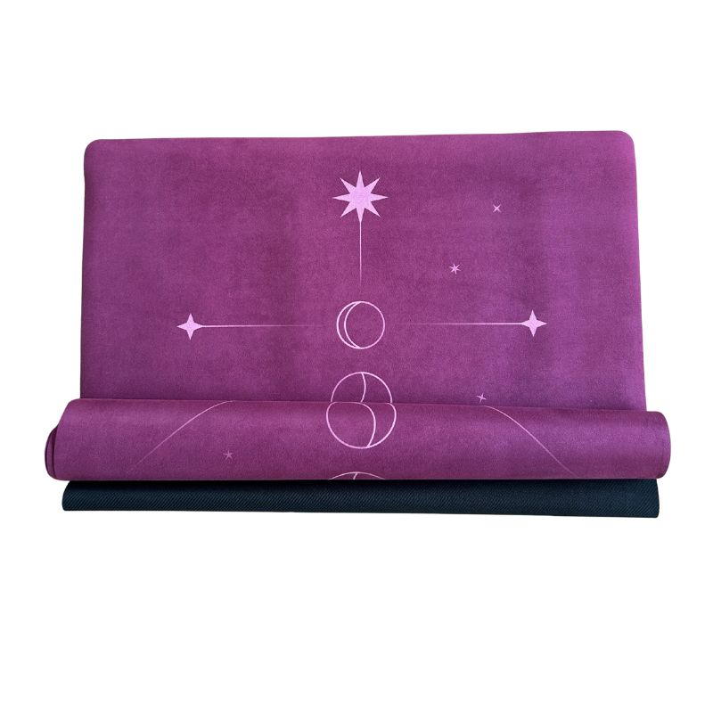 Tapis de yoga Voyage Divine cramberry Yogom